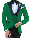 Riolio prom suit Men 3 Pieces Suits For Men Custom Made Groom Groomsmen Tuxedos Wedding Men Suit Terno Masculino(Jacket+Pant+Vest)