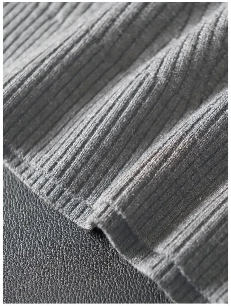 Riolio New Popular Preppy Style Men Sweater Vest Casual Knitted Streetwear Solid Color V Neck Waistcoat Leisure High Quality Knitwear