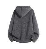 Riolio American-style autumn/winter streetwear unisex trendy hooded knit sweaters for couples with loose-fit retro Harajuku casual tops