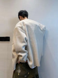 Riolio Hong Kong Style Retro Coat Versatile Solid Color Lamb Fur Plus Velvet Shirt Fashion High-end Autumn Winter Loose Fleece Jacket