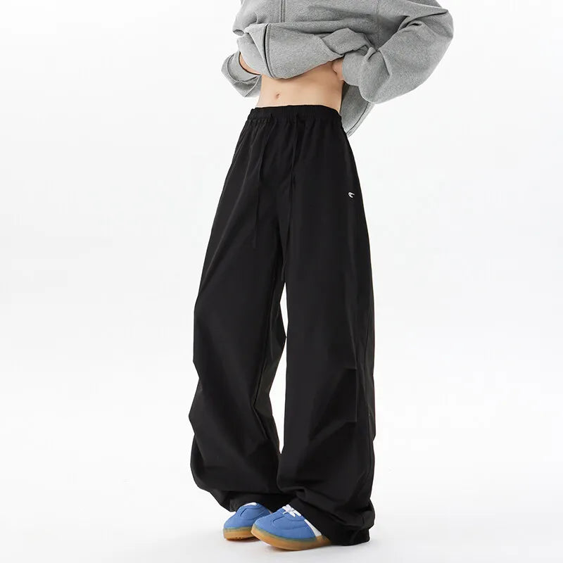 Riolio New Spring Men Pants Casual Loose Wide Leg Trousers fashion Comfort Fit Floor Sweeping Long Drop Pants Relaxed Streetwear