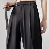 Riolio Casualsuit Pants Men's Autumn Japanese Light Luxury Draped Trousers Loose-fit Straight-leg Versatile Wide-leg Long Pants
