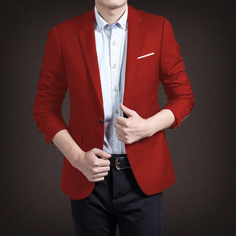 Riolio prom suit New Arrival Luxury Men Blazer New Spring Fashion Brand Slim Fit Men Suit Terno Male Business Jackets Coat