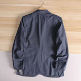 Riolio  Silk Casual Single-Breasted Men's Suit Jaet Breathable Two-Button Spring Faion Ci Sle Thin Spring Season