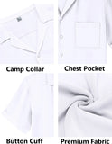 Riolio Summer Casual Fashion Suit For Men Lightweight Comfortable Lapel Short-sleeved Shirt Shorts Two-piece Sets Men's Clothing