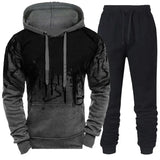 Riolio Autumn Winter Trending Tracksuits Men Camouflage Hoodie + Pant 2 Piece Set Sports Wear 3d Ink Jogging Suits