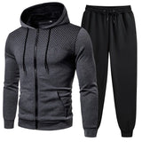 Riolio Mens Tracksuits Men's Clothing Men Sets Hoodie Set Zipper Sweatshirt Casual Sport Sweatpants Man Sweat Suit Set Running