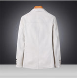 Riolio Men's Premium Suit Jacket Spring Autumn Casual Workwear Pure Cotton Jacket Men's Korean Version Slim Fit Loose Plus Size Suit