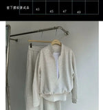 Riolio Korean Casual Sports High-end Suit Autumn Sweatshirt Fake Two-piece Spring Fashion Trend Casual Loose Suit Aesthetic Academy
