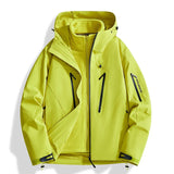 Riolio Men's Outdoor New Jacket Autumn Waterproof Windproof Assault Suit Men Women Three in One Two-piece Set Men's Brand Hiking Suit