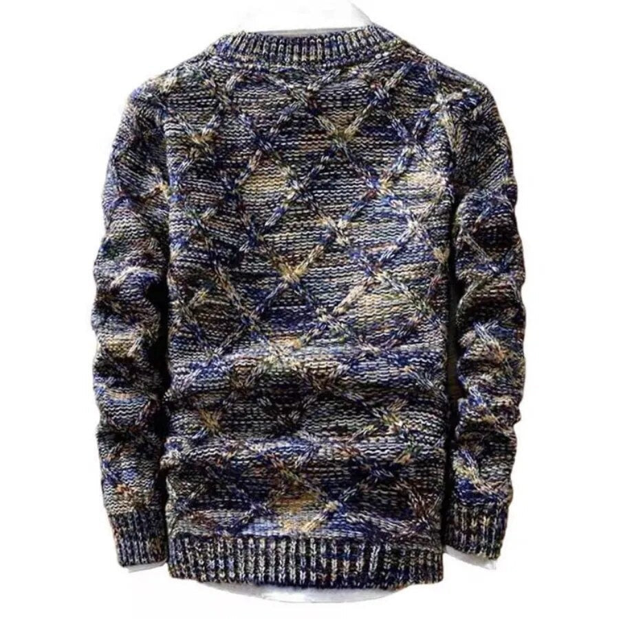 Riolio Autumn Winter Men's Casual Sweater Slim Fit Pullover Male Long Sleeve Clothes Jacket Male Fashion Knitted Sweaters Men Clothing