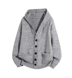 Riolio American-style autumn/winter streetwear unisex trendy hooded knit sweaters for couples with loose-fit retro Harajuku casual tops
