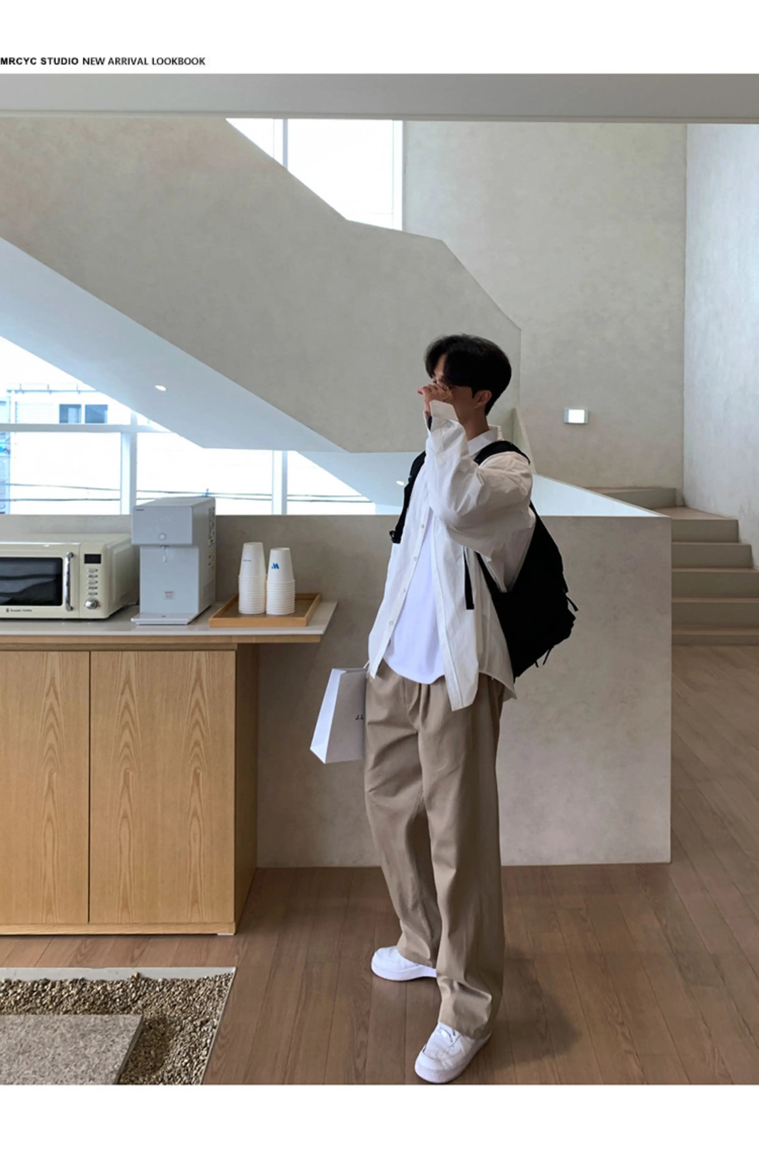 Riolio Korean Style High-end Straight-leg Casual Pants Men's Spring Summer Loose Trousers American 2025 New Trendy Wide-leg Pants Chic