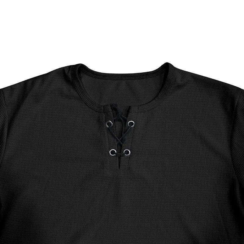 Riolio 2025 Summer Simplicity Men's Suit Loose Walf Checks Fabric Breathable Comfort and Casual Short Sleeve Shorts Two-Piece Suit