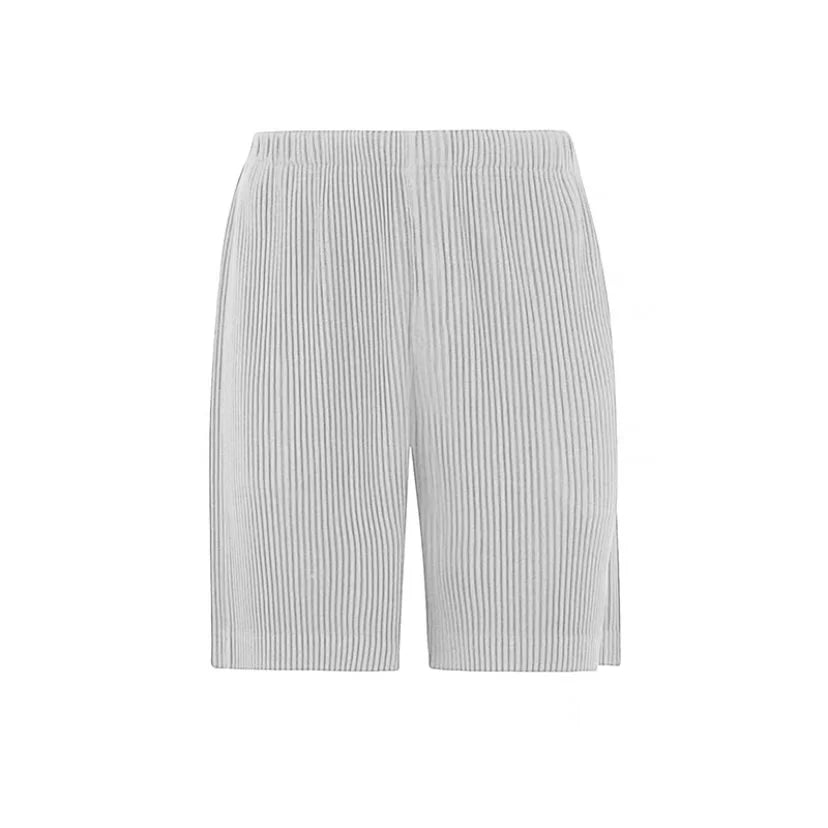 Riolio Summer Shorts Men Oversized Fashion Casual Pleated Shorts Men Japanese Streetwear Loose Ice Silk Shorts Mens Beach Shorts M-2XL
