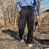 Riolio New British Retro Male Suit Pants Light Luxury Naples Slim-fit Dress Pants Casual Premium Popular Elegant FashionTrousers M-3XL