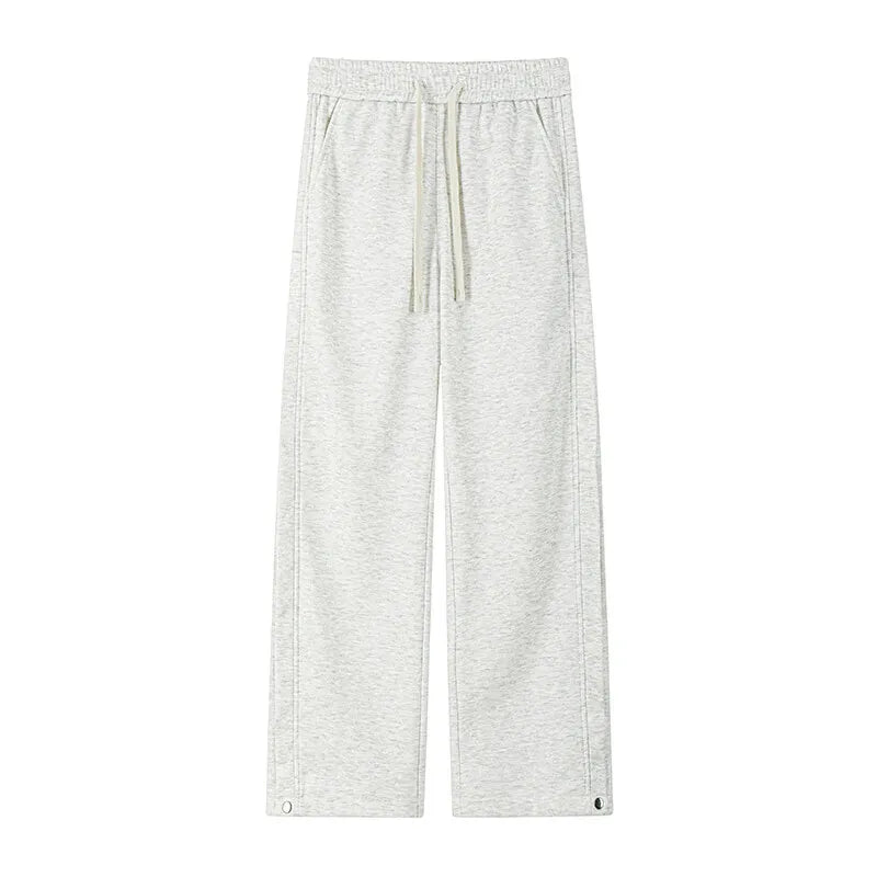 Riolio Black Casual Pants Men Fashion Oversized Wide Leg Pants Men Sweatpants Streetwear Loose Sports Pants Mens Joggers Trousers