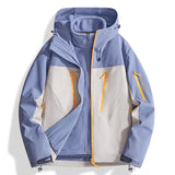 Riolio Men's Outdoor New Jacket Autumn Waterproof Windproof Assault Suit Men Women Three in One Two-piece Set Men's Brand Hiking Suit