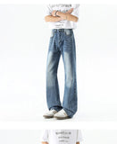 Riolio Wide leg jeans Men 2025 Autumn trend Casual Pantsbell-bottoms unisex washed Jeans Skinny Work Trousers Male Jeans Men Clothing