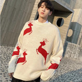 Riolio Autumn Winter Sweaters for Men and Women Couple Ugly Sweaters Korean Fashion Top Christmas New Year Pullovers Streetwear