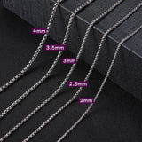Riolio My Shape Basic Cuban Chain Necklaces for Men Women Punk Figaro Box Curb Chain Chokers Lobster Clasp Fashion Male Jewelry Collar