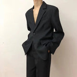 Riolio Mens Suit Casual Versatile Korean Style Jacket  Autumn Business Casual Ins Trend Luxury  Loose Slim Fit Outfit Men’s Clothing