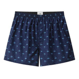 Riolio S-XL Mens Cotton Underwear Boxer Shorts Casual Plaid Elastic Waistband Button Mens Boxer Underwear Comfortable Shorts for Home