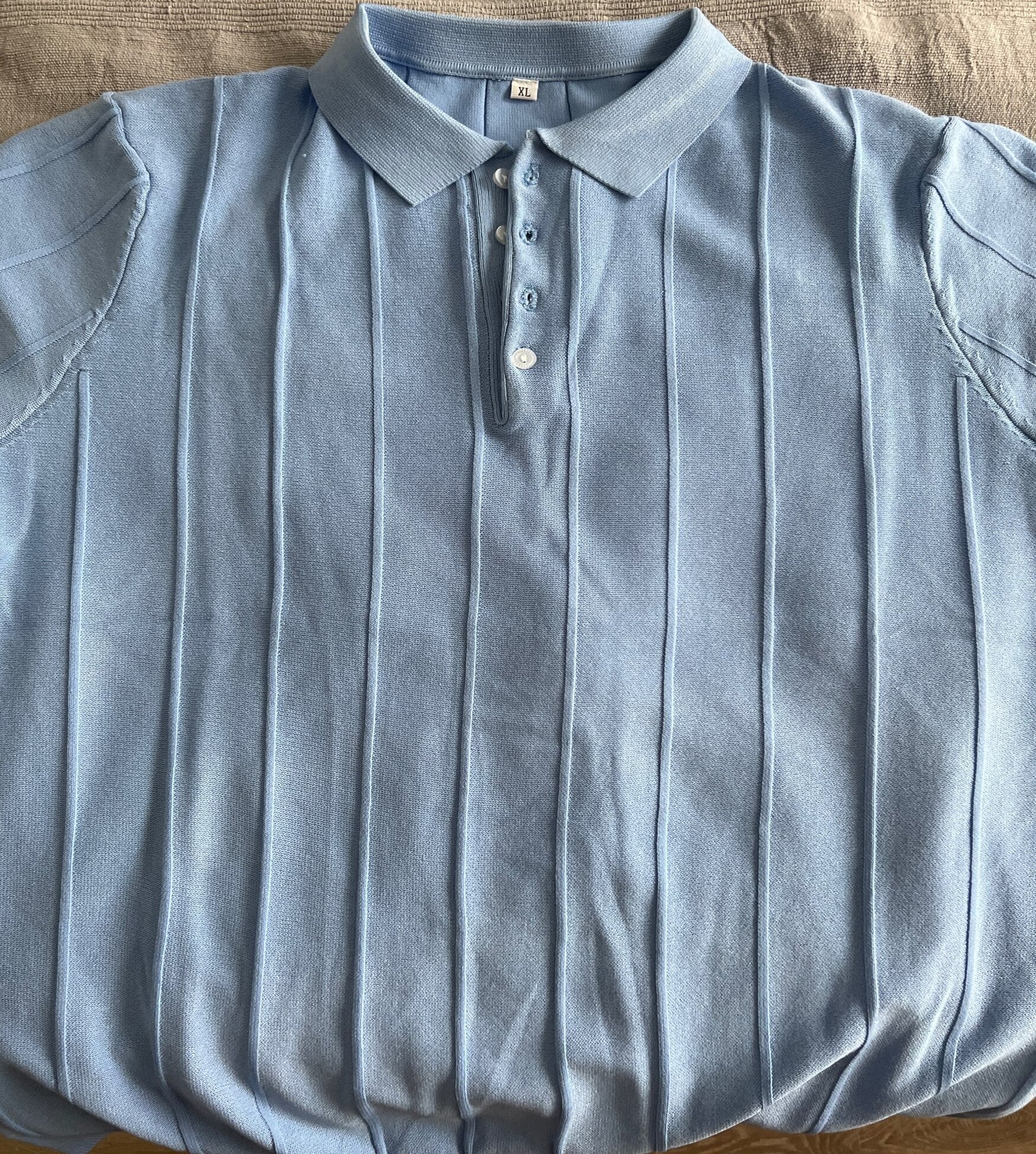 Riolio Spring Summer Knit Polo Shirt Men Casual Turn-down Collar Button Fashion Striped Solid Slim Tops Newest Ice Silk Cotton Knitwear