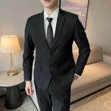 Riolio Men's Western-style Suit Korean Version Wedding Formal Gowns Slimming Business Casual Jacket Elegant Groom Tuxedo