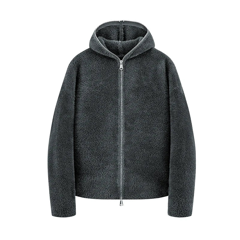 Riolio Autumn Sweaters New Cardigan Men's Winter Hooded Knitted Sweater Men's Lazy Style Line Jacket Loose Base Outdoor Pullover Top