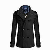 Riolio New Men's Wool Overcoat Long Suit Men Woolen Windbreaker Man Woollen Coat Outer for Men Casual Wear Brand Mens Clothing