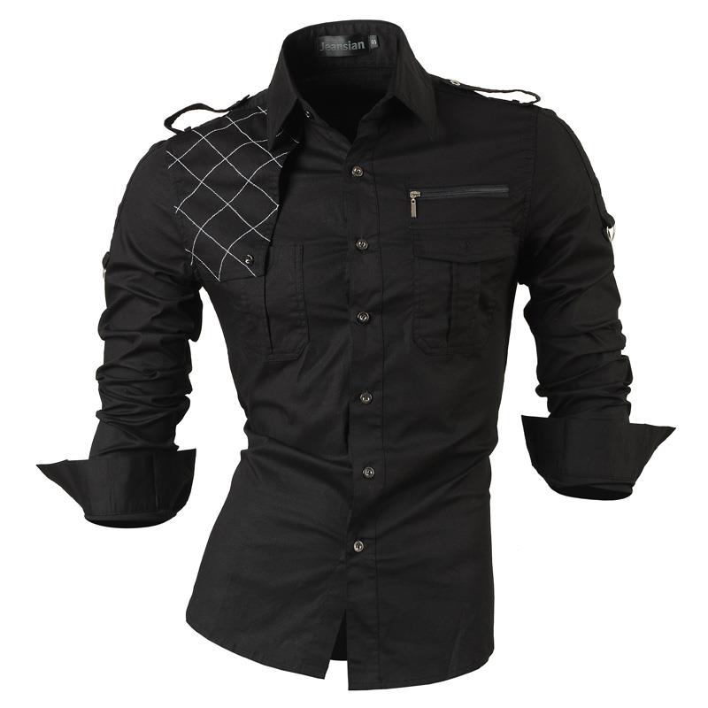 Riolio Men's Dress Shirts Casual Stylish Long Sleeve Designer Button Down White