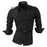 Riolio Men's Dress Shirts Casual Stylish Long Sleeve Designer Button Down White