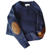 Riolio New Men Pullover Sweater Fashion Patch Designs Knitted Sweater Men Harajuku Streetwear O Neck Causal Pullovers Mens Plus Size