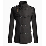 Riolio New Men's Wool Overcoat Long Suit Men Woolen Windbreaker Man Woollen Coat Outer for Men Casual Wear Brand Mens Clothing
