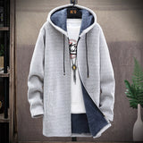 Riolio Autumn and Winter New Classic Fashion Medium Length Coat Men's Casual Loose Thickened Warm High-Quality Large Size Sweater
