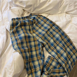 Riolio Summer Plaid Pants Men S-3XL Casual Straight Trousers for Male/Female Harajuku Hip-hop Pants