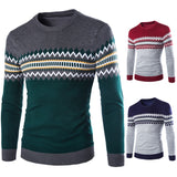 Autumn and Winter New Foreign Trade Men's Sweater Pullover Round Neck British Boutique