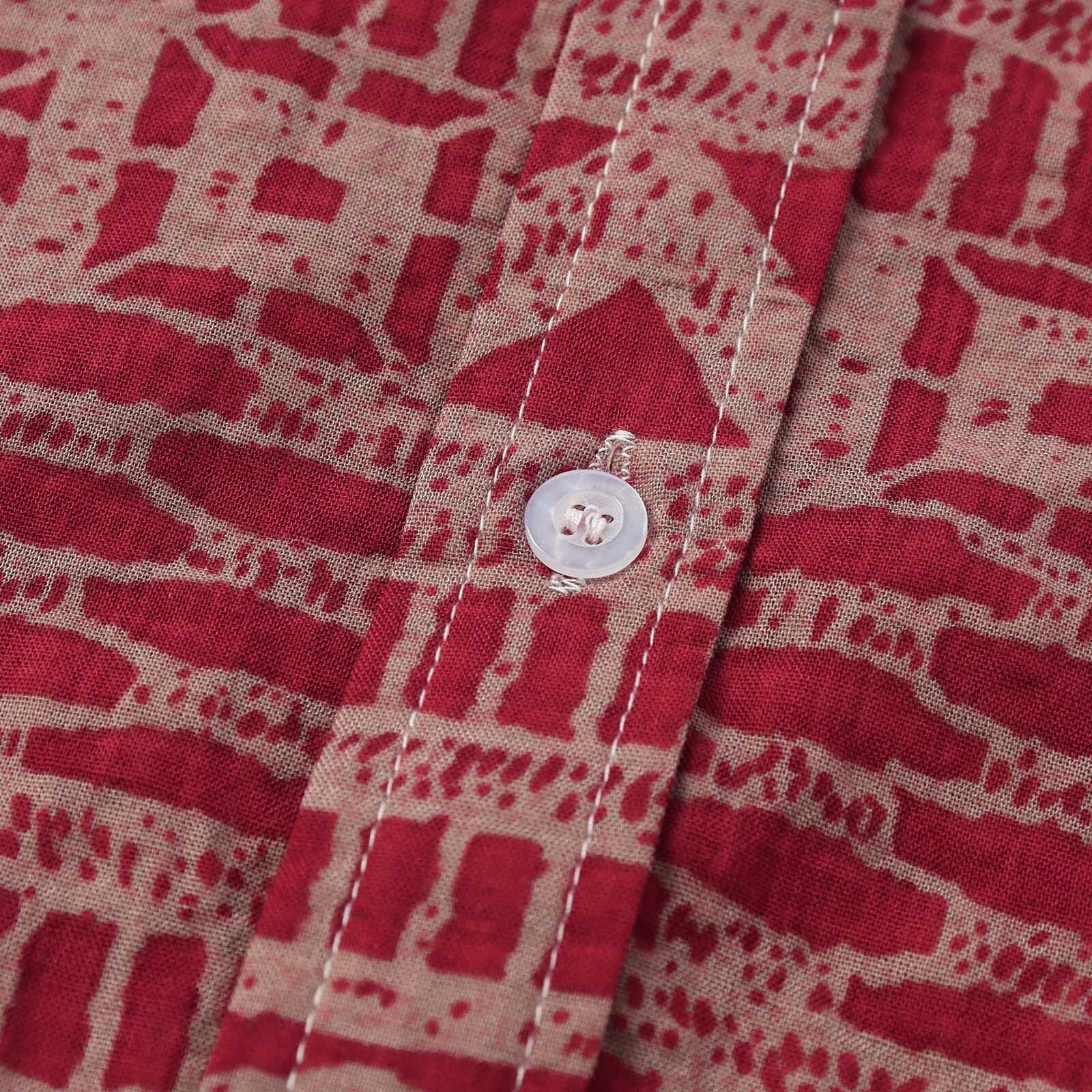 Riolio Unisex Geometric Ethnic Shirts T Summer Casual Beach Hawaiian Shirts Men T-shirt Loose Breathable Short-sleeved 3d Print Blouse
