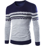 Autumn and Winter New Foreign Trade Men's Sweater Pullover Round Neck British Boutique