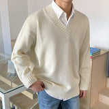 Riolio - V-NECK SWEATER - chill guy 90s fashion mens fashion