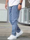 Riolio [Cotton Solid Denim Slant Jeans] Men'S Cotton Solid Color Denim Jeans With Slant Pockets