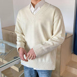 Riolio - V-NECK SWEATER - chill guy 90s fashion mens fashion