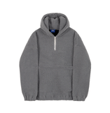 Riolio - HALF ZIP-UP FLEECE HOODIE - chill guy 90s fashion mens fashion