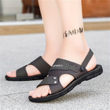 Riolio [Large Dual-purpose Outdoor Slipper] Men's Large Size Dual-purpose Outdoor Slipper for Couples, Outdoor Sports, Non-slip Soft Bottom Driving Shoes, Beach Open-toe Slippers