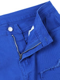 Riolio [Slim Fit Tassel Jeans] Men's slim fit and creative tassel decoration straight jeans, men's casual streetwear style hip-hop skateboard rap jeans, all seasons