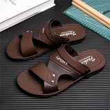 Riolio [Large Dual-purpose Outdoor Slipper] Men's Large Size Dual-purpose Outdoor Slipper for Couples, Outdoor Sports, Non-slip Soft Bottom Driving Shoes, Beach Open-toe Slippers