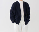 Riolio - KNITTED ROUND-NECK CARDIGAN SWEATER - chill guy 90s fashion mens fashion