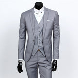 Riolio semi formal men outfit Suit Suit Men's Autumn Slim Fit Three-Piece Suit Bridegroom Wedding Dress Wedding Bridesmaid Suit Men's Business Wear Formal Wear