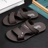 Riolio [Large Dual-purpose Outdoor Slipper] Men's Large Size Dual-purpose Outdoor Slipper for Couples, Outdoor Sports, Non-slip Soft Bottom Driving Shoes, Beach Open-toe Slippers